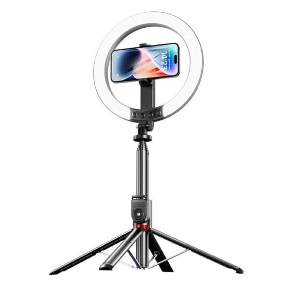 Usams ZB323 10 inch Live Steam Stand With Fill Ring Light