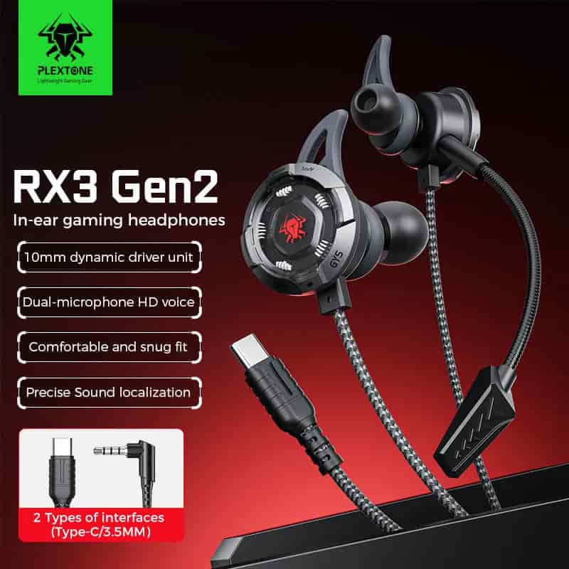 Plextone RX3 Gen2 Type C Gaming Earphone