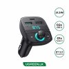 UGREEN (CD229) 31.5W Car Charger With USB, TF, Bluetooth & FM Transmitter
