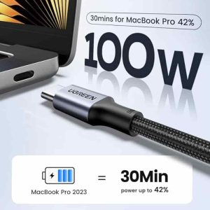 UGREEN L502 USB-C to USB-C PD 100W 5A Fast Charging Braided Cable
