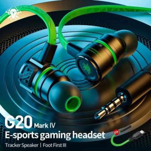 Plextone G20 Mark Custom Tracker E-Sort Driver Footfirst Sound Effect Gaming Earphone