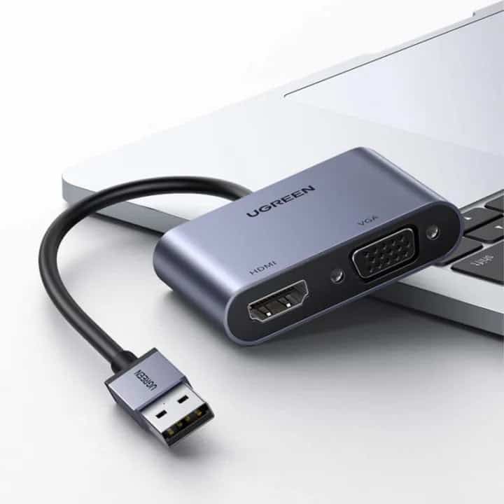 UGREEN CM449 USB 3.0 to HDMI+VGA Converter