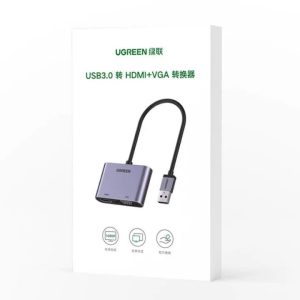 UGREEN CM449 USB 3.0 to HDMI+VGA Converter