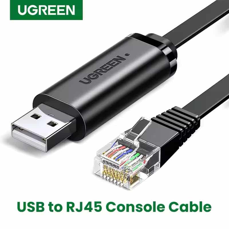 Ugreen CM204 (60813) USB-A to RJ45 Console Cable - 3M