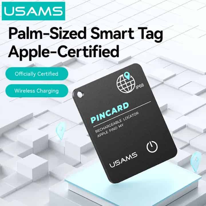 USAMS ZB353 Mini Portable PINCARD Anti-lost Location (Support Apple Find My)