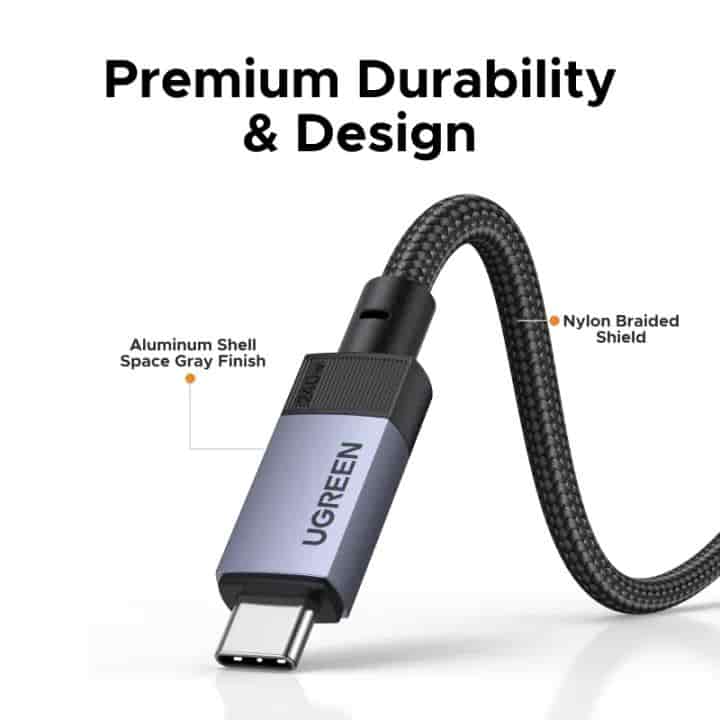 UGREEN L705 PD 240W USB4.0 GEN 3 Charging Data Cable Support 40Gbps Data Transfer 8K 4K HD Video