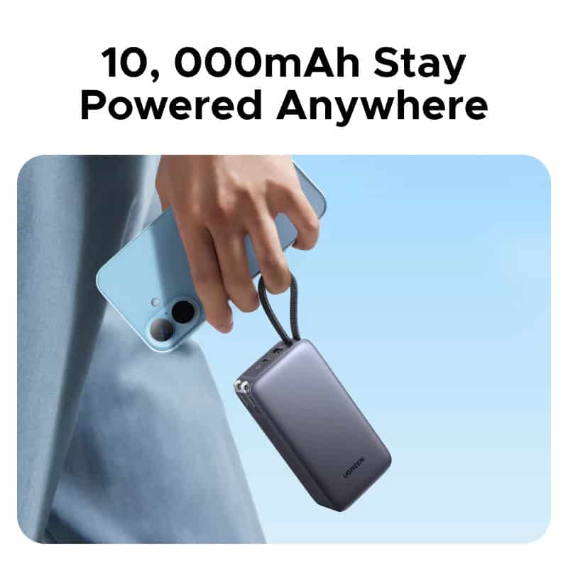 UGREEN PB512 3-in-1 45W 10000mAh Power Bank with 65W AC Outlet