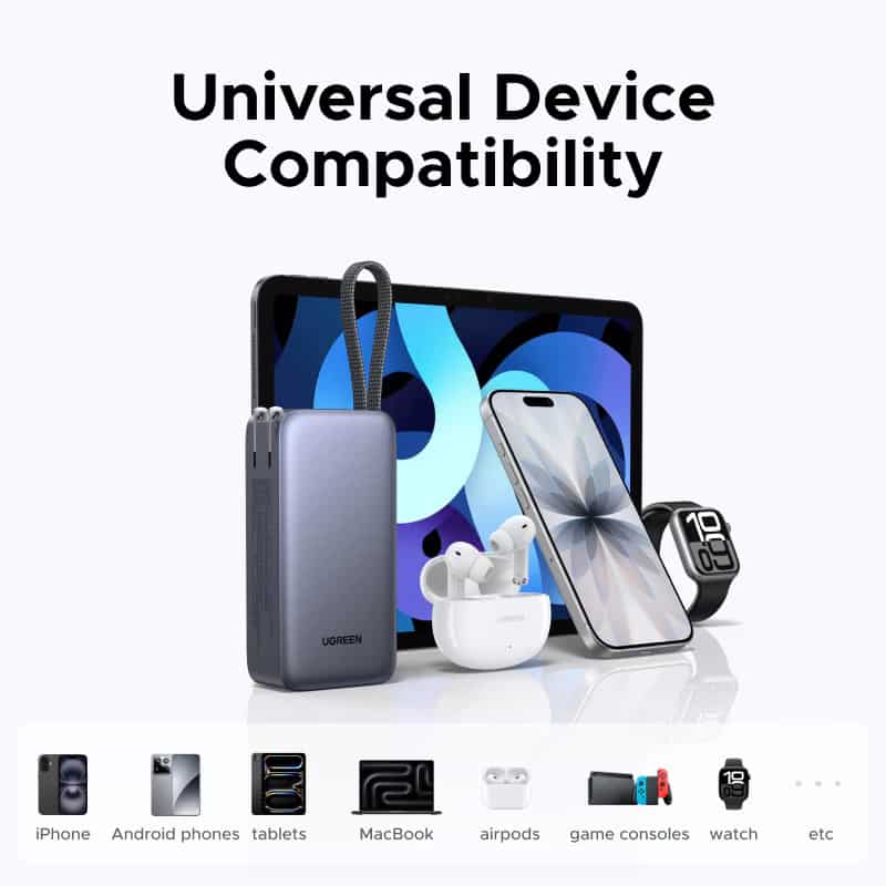 UGREEN PB512 3-in-1 45W 10000mAh Power Bank with 65W AC Outlet