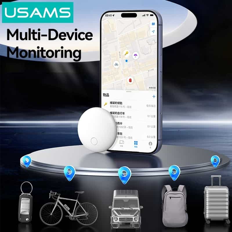 USAMS ZB357 Mini Tracker Apple Certified & Genuine Works With Apple Find My