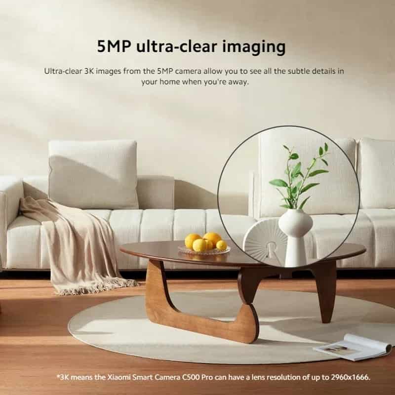 Xiaomi Smart Camera C500 – 3.5K Ultra HD Indoor Security Camera