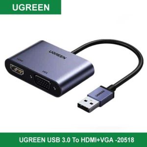 UGREEN CM449 USB 3.0 to HDMI+VGA Converter