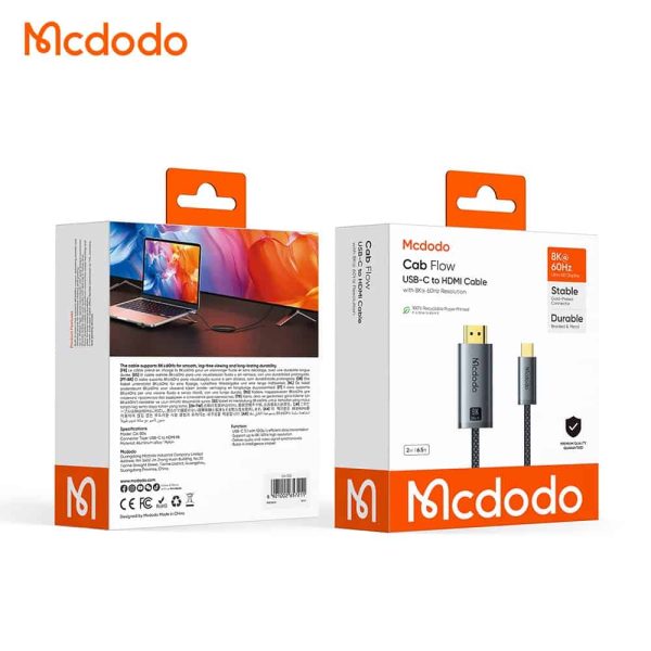 Mcdodo CA-804 Cab Flow 8K @60Hz USB-C to HDMI Cable - 2M