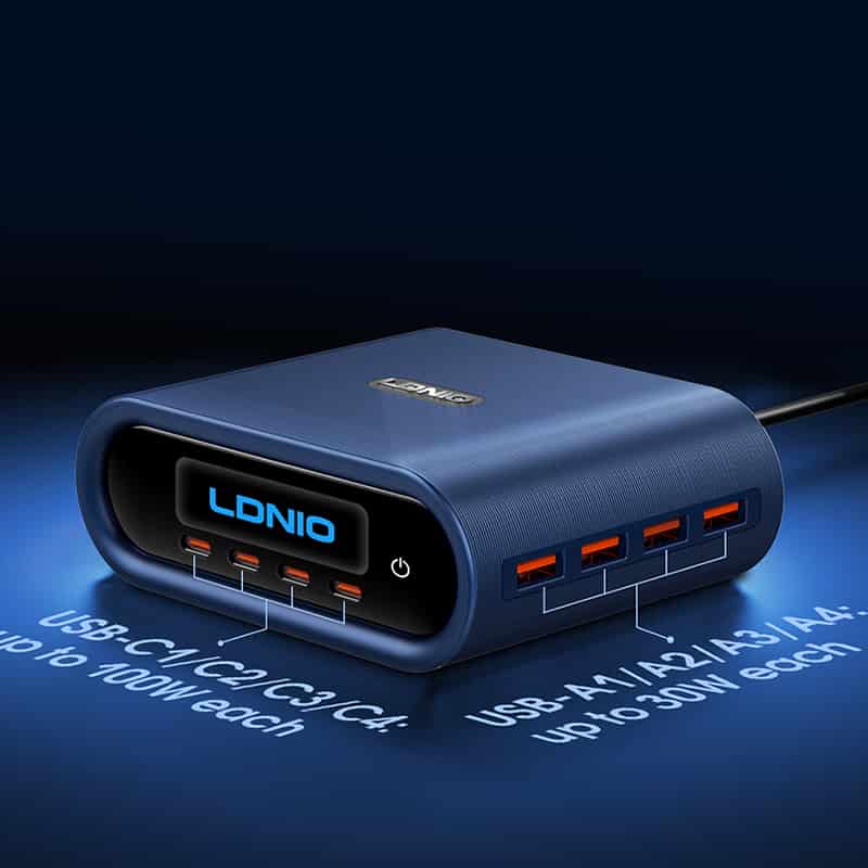 LDNIO Q17 Multi Port GaN 100W Desktop Charger