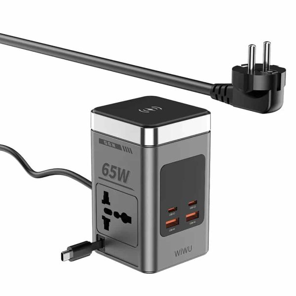 WIWU Wi-W040 8in1 65W GaN Desktop Power Station WIWU Wi-W040 8in1 65W GaN Desktop Power Station