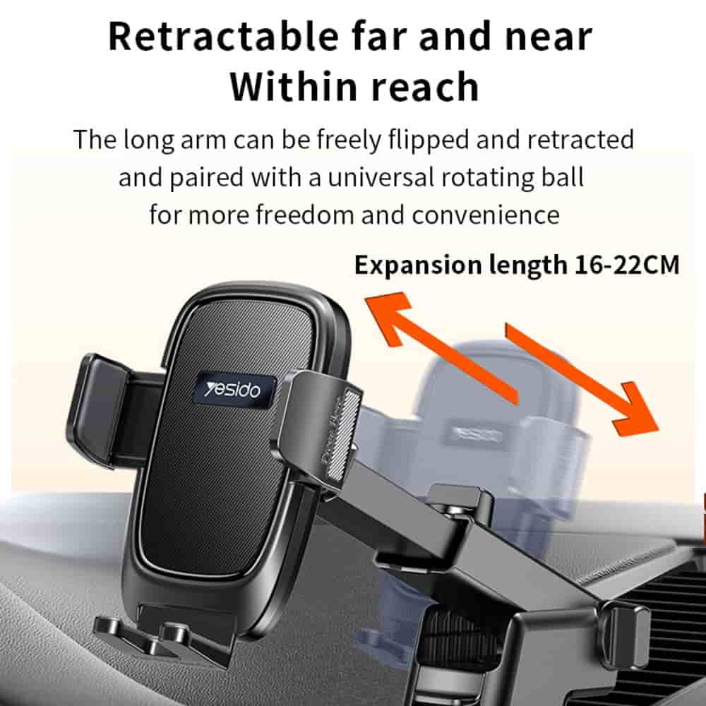 YESIDO C262 Suction Cup Phone Car Holder