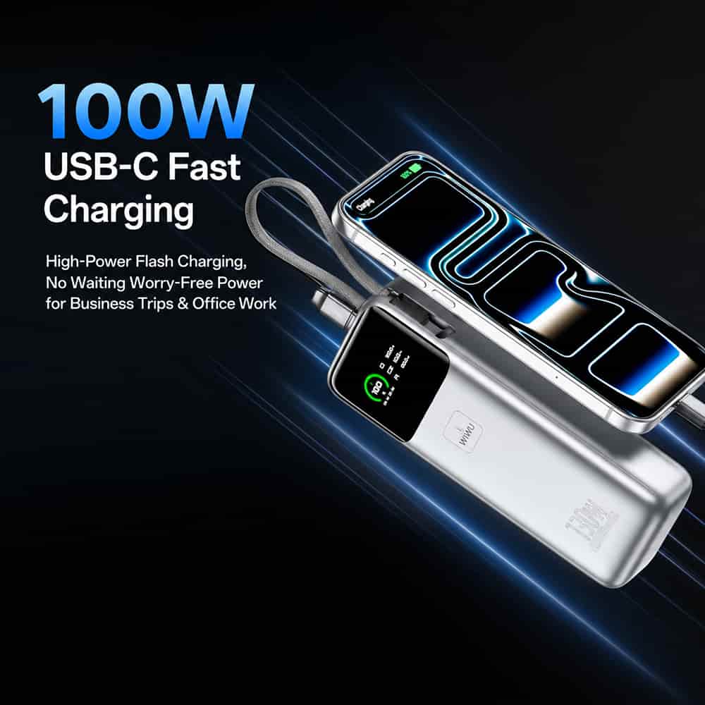 WiWU PM301 Power Mega 130W Fast Charge 20000mAh Power Bank