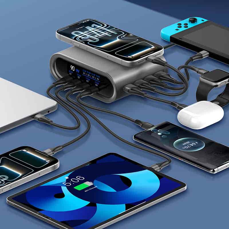 LDNIO Q17 Multi Port GaN 100W Desktop Charger
