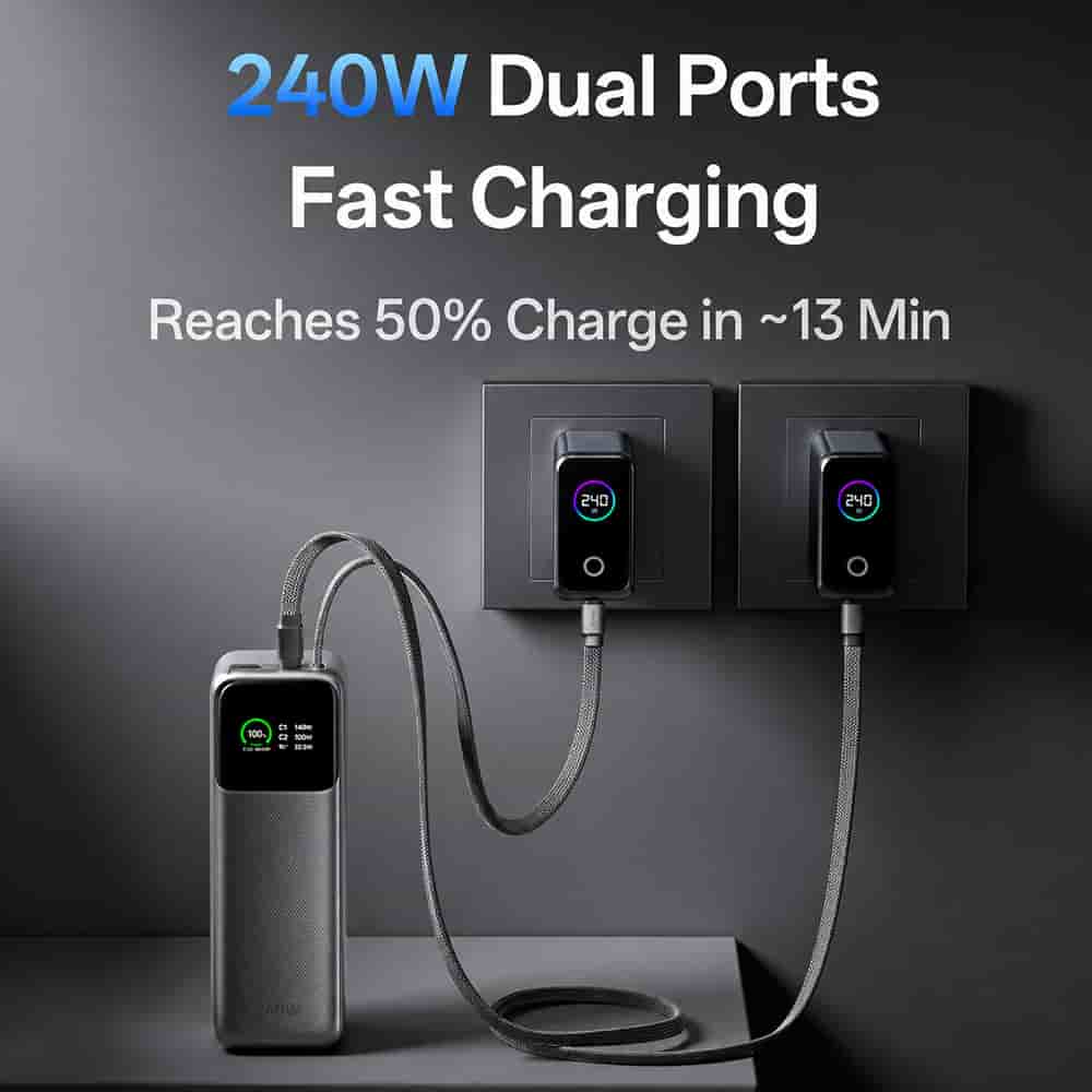 WiWU PM201 Power Mega 240W Fast Charge 27000mAh Power Bank