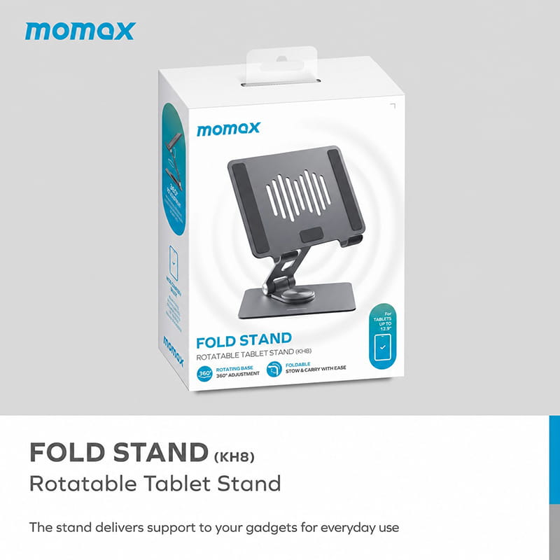 MOMAX KH8 Aluminum Alloy Rotating Folding Tablet Holder