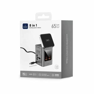 WIWU Wi-W040 8in1 65W GaN Desktop Power Station