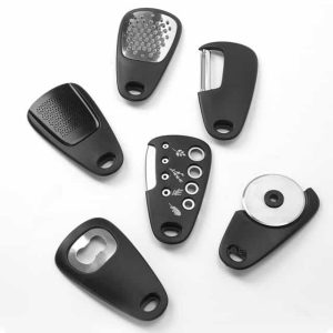 Kitchen Gadgets 6 Piece Melon Grater Herb Cutter Garlic Grater Can Opener Cheese Grater Pizza Cutter