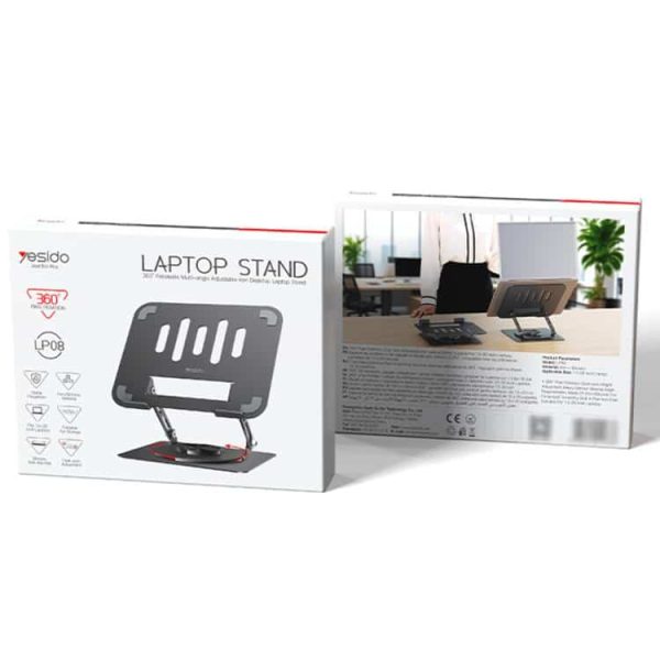 YESIDO LP08 Powerful 360° Rotating Foldable Laptop Stand