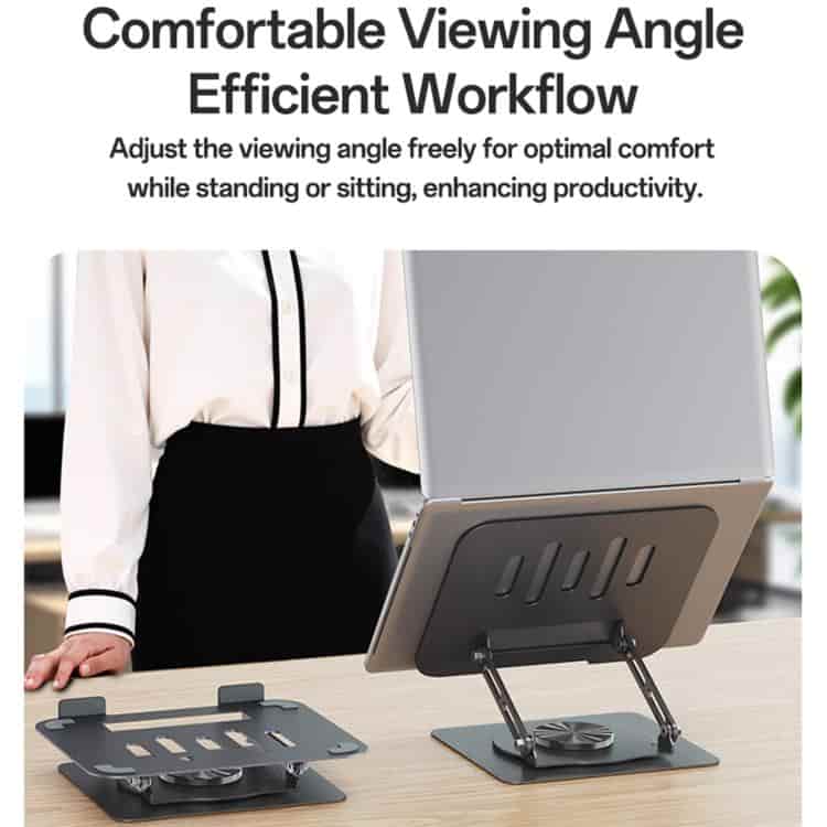 YESIDO LP08 Powerful 360° Rotating Foldable Laptop Stand