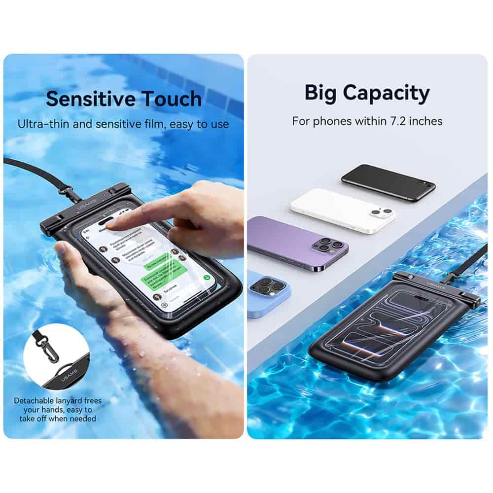 USAMS YD017 7.2-inch Phone Air-cushioned Waterproof Bag