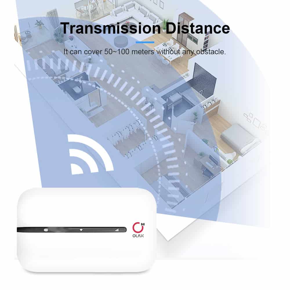 OLAX MT10 Mobile Wireless Wifi Pocket Router With Sim Card - 3000mAh Battery