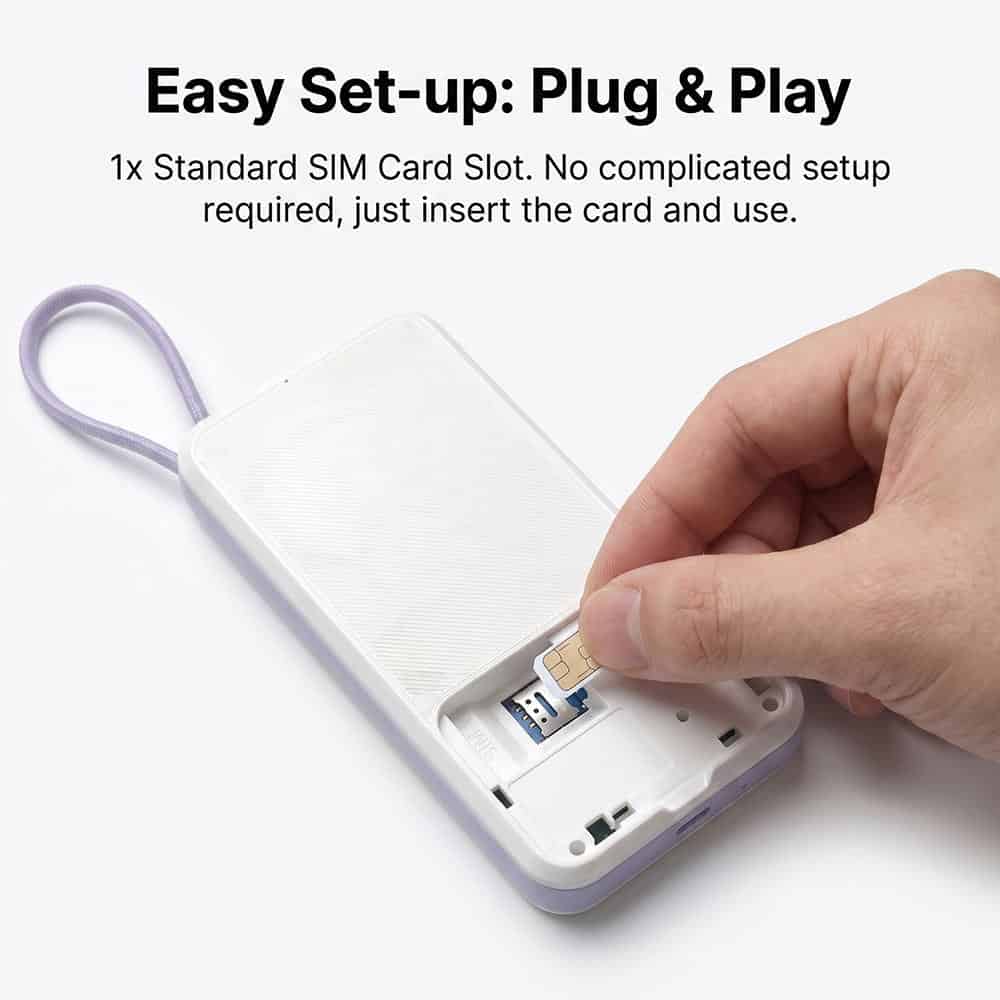 OLAX Gomate M200 2 in 1 Power Bank and 4G LTE WiFi 6 Router - 10500mAh Battery