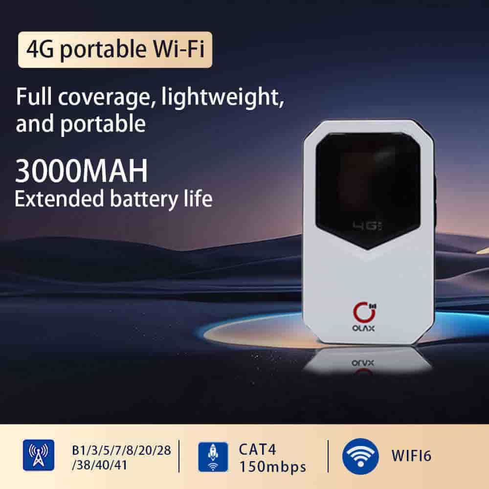 OLAX MT85 3000mAh Portable WiFi Router with Sim Card Slot 4G LTE Pocket Mobile Wifi Router CA4 150Mbps