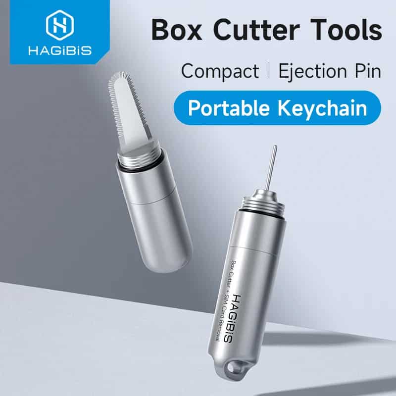 Hagibis CP03 Portable Box Cutter & SIM Eject Tool