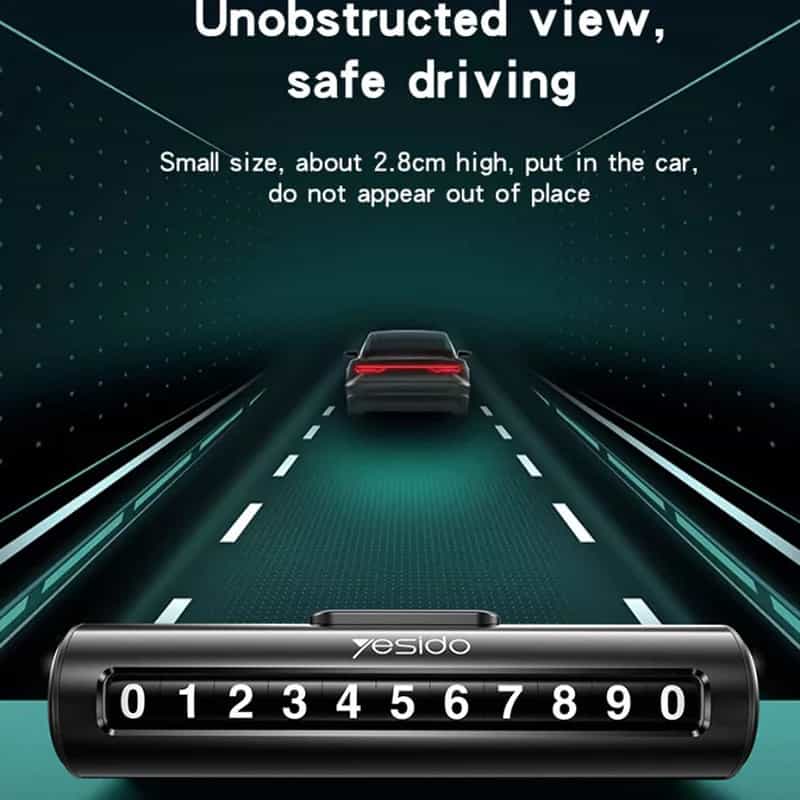 YESIDO C202 Car Temporary Parking Card Number Plate