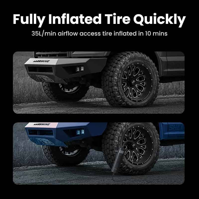 UGREEN Car Air Pump Portable Air Compressor for Car Motorcycles Bicycle Electric Tire Inflator with LCD Digital Display