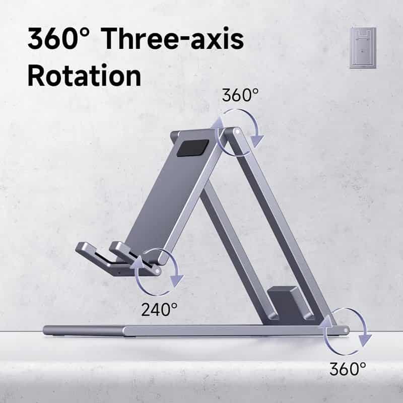 Hagibis ZZ3 Phone Stand Aluminum Cell Phone Adjustable Desk Phone Holder