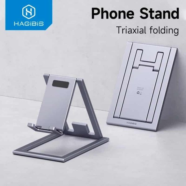 Hagibis ZZ3 Phone Stand Aluminum Cell Phone Adjustable Desk Phone Holder Hagibis ZZ3 Phone Stand Aluminum Cell Phone Adjustable Desk Phone Holder