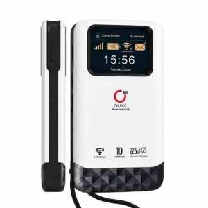OLAX Gomate M200 2 in 1 Power Bank and 4G LTE WiFi 6 Router - 10500mAh Battery
