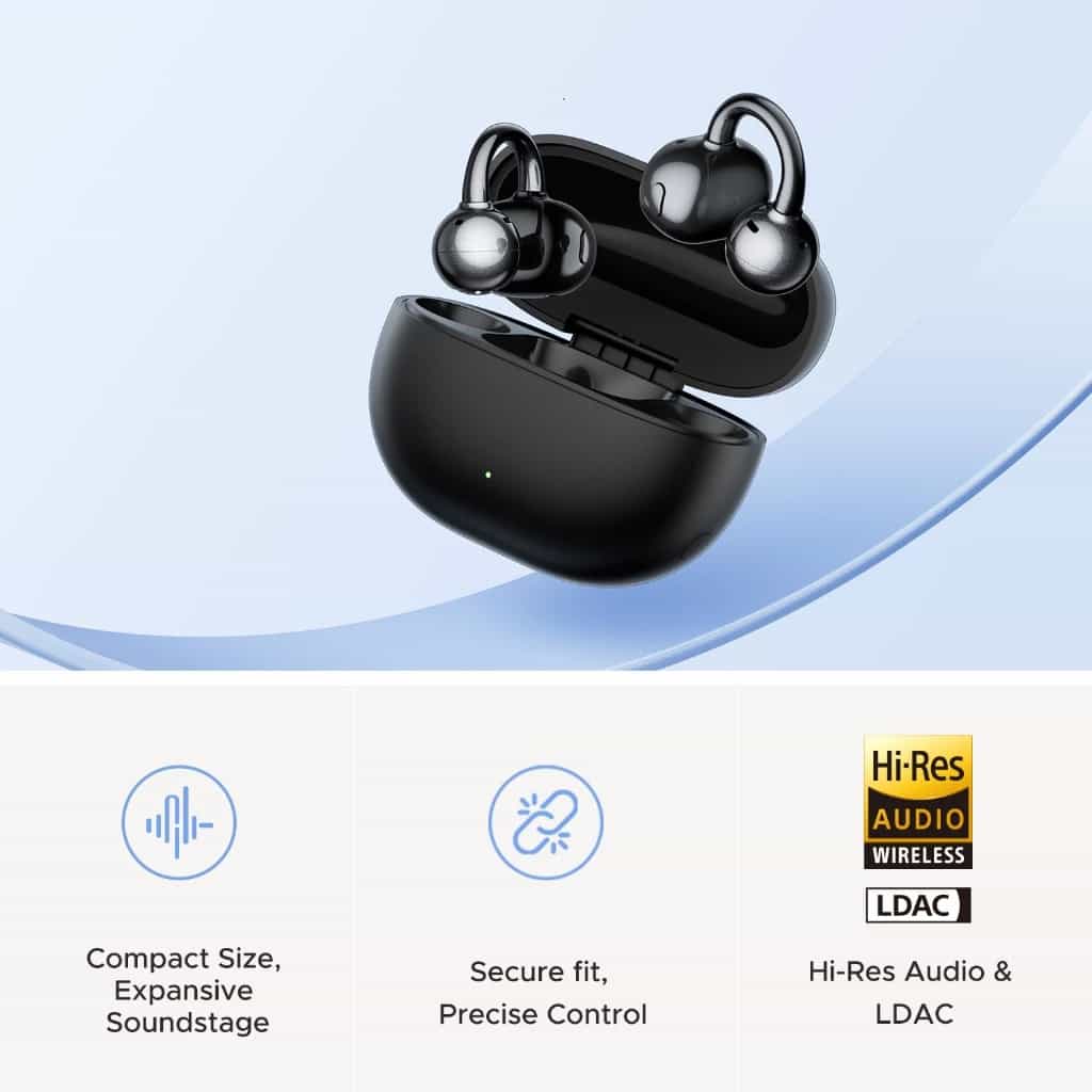 Soundpeats Pop Clip 2 Open-Ear Clip-On Wireless Earbuds