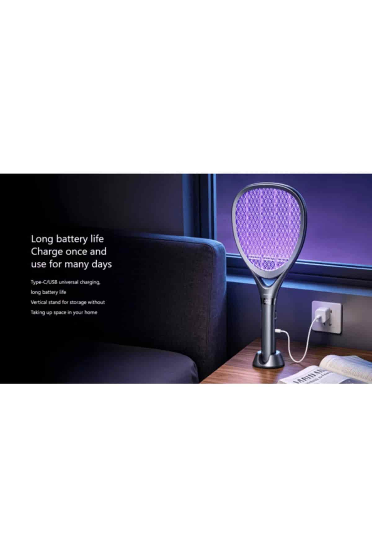 Remax MC10 Electric Mosquito Swatter Racket with Digital Display
