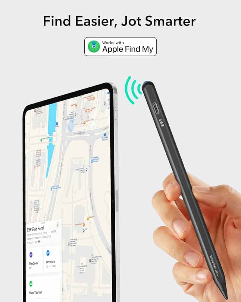 ESR Digital Pencil works with Apple Find My
