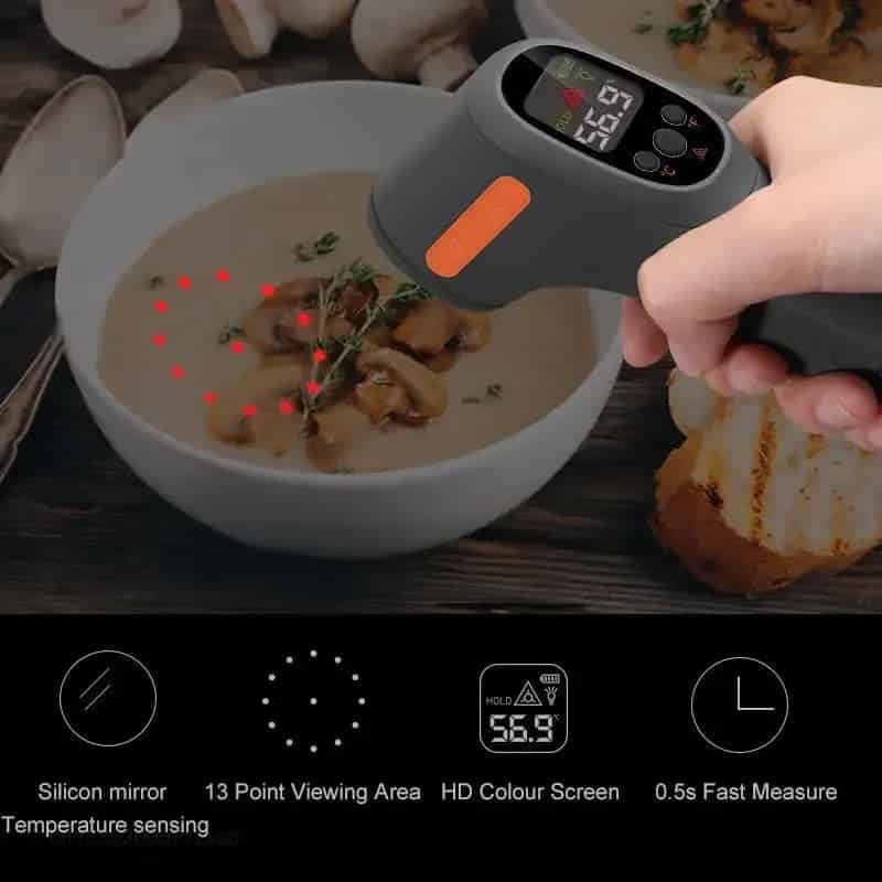 Xiaomi JIMIHOME Digital Infrared Thermometer Non-contact for Kitchen Cooking High Precision Hand Laser Temperature Measuring Gun