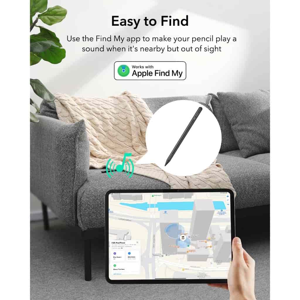 ESR Digital Pencil works with Apple Find My