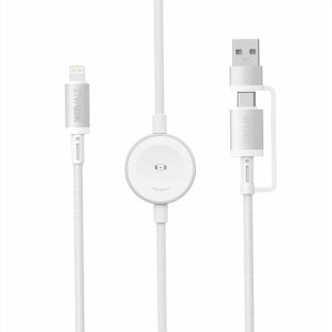 WiWU WI-C105 Titanlink 2-in-1 Apple Watch Charger With 27W Fast Charging Cable