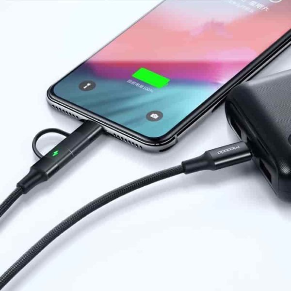 Mcdodo CA-712 60W 2 in 1 PD Fast Charge Data Cable - 1.2M