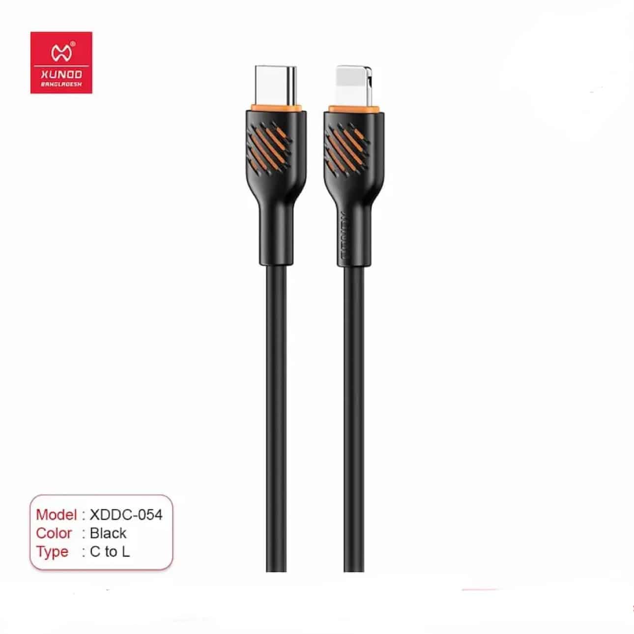 Xundd XDDc-054 27W Type C to IP Fast Charging Cable - 1m