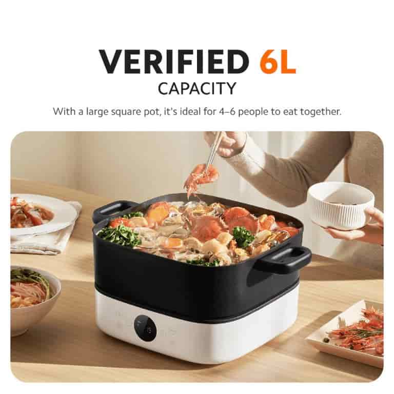 Xiaomi MEH01 Multifunctional Hot Pot Cooker 6L