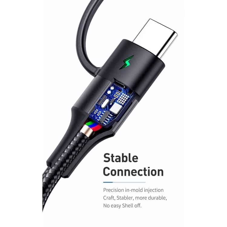Mcdodo CA-712 60W 2 in 1 PD Fast Charge Data Cable - 1.2M
