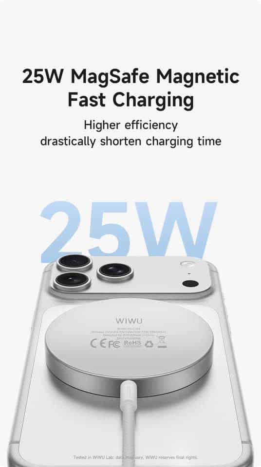 WiWU Wi-C103 Titanlink 25W Fast Wireless Charger