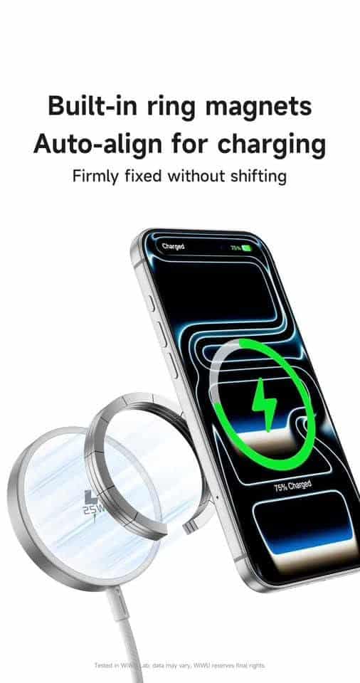 WiWU Wi-C103 Titanlink 25W Fast Wireless Charger