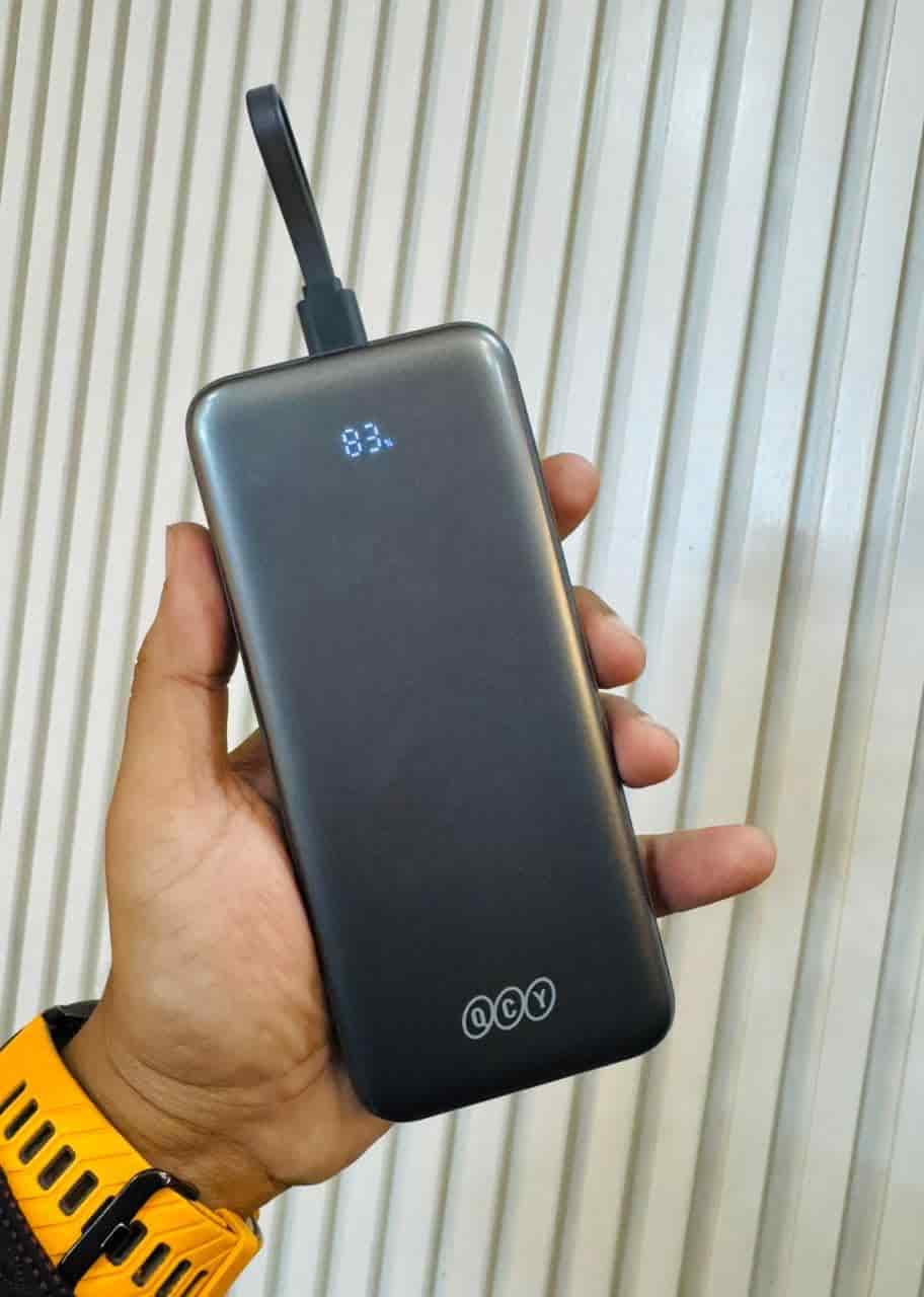 QCY Pulse PB10H 10000mAh Power Bank with 3 Built-in Cables